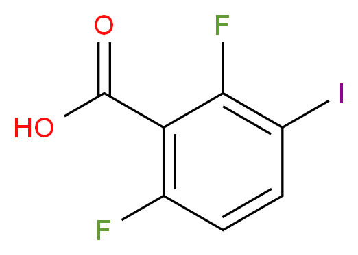 2,6-difluoro-3-iodobenzoic acid_分子结构_CAS_229178-74-9