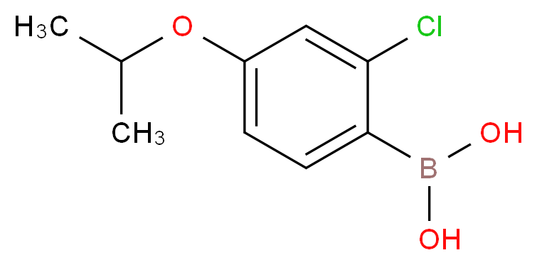 [2-chloro-4-(propan-2-yloxy)phenyl]boronic acid_分子结构_CAS_313545-47-0