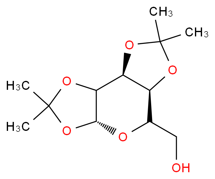 [(1S,6R,9S)-4,4,11,11-tetramethyl-3,5,7,10,12-pentaoxatricyclo[7.3.0.0<sup>2</sup>,<sup>6</sup>]dodecan-8-yl]methanol_分子结构_CAS_4064-06-6