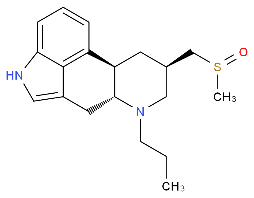(2R,4R,7R)-4-(methanesulfinylmethyl)-6-propyl-6,11-diazatetracyclo[7.6.1.0<sup>2</sup>,<sup>7</sup>.0<sup>1</sup><sup>2</sup>,<sup>1</sup><sup>6</sup>]hexadeca-1(16),9,12,14-tetraene_分子结构_CAS_72822-01-6