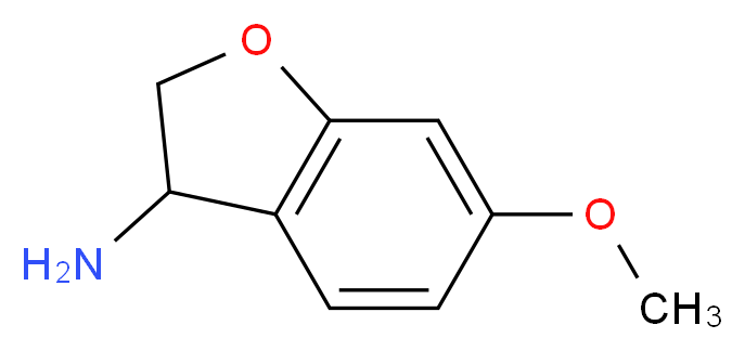 3-BENZOFURANAMINE, 2,3-DIHYDRO-6-METHOXY-_分子结构_CAS_109926-37-6)