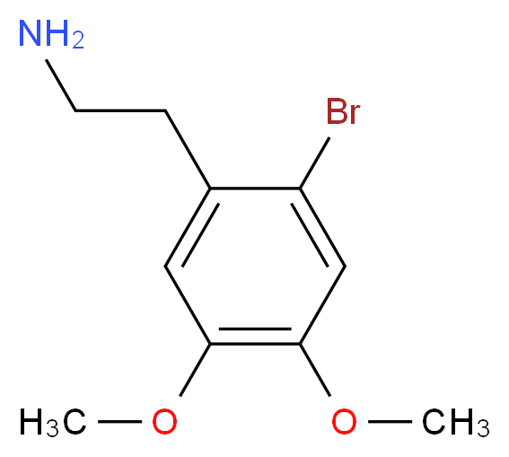 2-Bromo-4,5-dimethoxyphenethylamine_分子结构_CAS_63375-81-5)