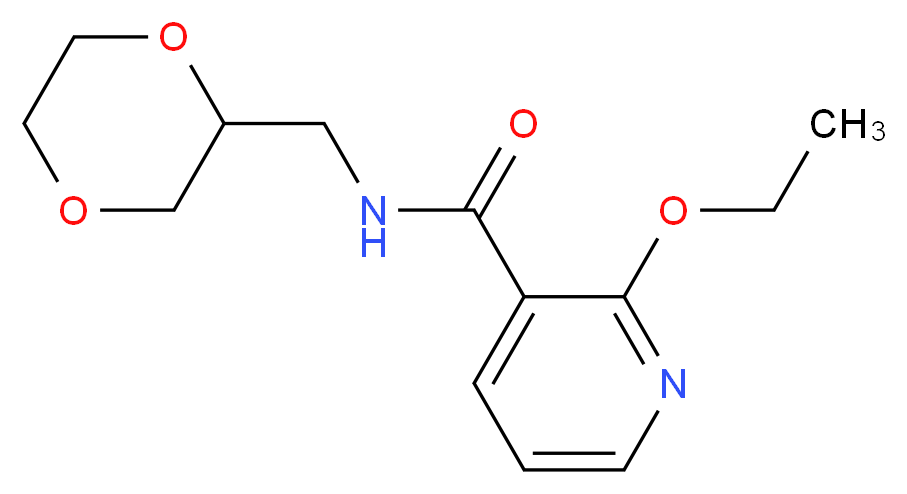 N-(1,4-dioxan-2-ylmethyl)-2-ethoxynicotinamide_分子结构_CAS_)