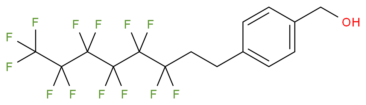 [4-(3,3,4,4,5,5,6,6,7,7,8,8,8-tridecafluorooctyl)phenyl]methanol_分子结构_CAS_356055-76-0