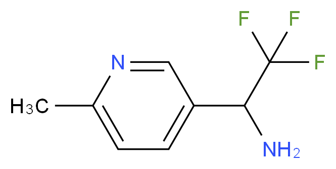 2,2,2-trifluoro-1-(6-methylpyridin-3-yl)ethan-1-amine_分子结构_CAS_1213638-24-4