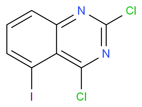 2,4-dichloro-5-iodoquinazoline_分子结构_CAS_959237-30-0