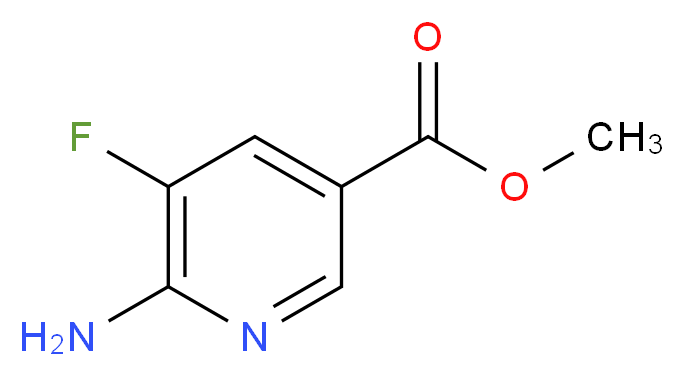 METHYL 6-AMINO-5-FLUORONICOTINATE_分子结构_CAS_)
