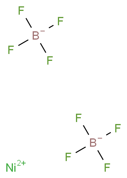 四氟硼酸镍(II)六水合物_分子结构_CAS_15684-36-3)