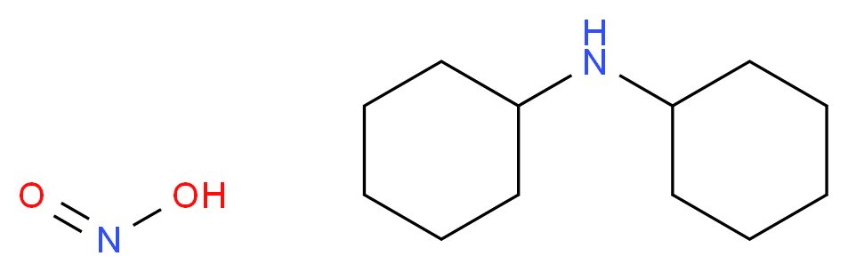 N-cyclohexylcyclohexanamine; nitrous acid_分子结构_CAS_3129-91-7