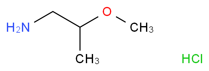 2-Methoxy-1-propanamine hydrochloride_分子结构_CAS_70807-90-8)