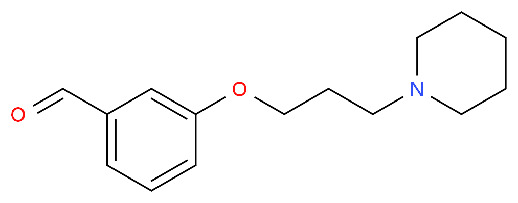 3-[3-(piperidin-1-yl)propoxy]benzaldehyde_分子结构_CAS_82625-43-2