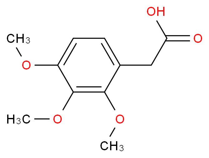 2-(2,3,4-trimethoxyphenyl)acetic acid_分子结构_CAS_22480-91-7