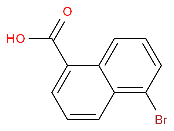 5-bromonaphthalene-1-carboxylic acid_分子结构_CAS_16726-67-3