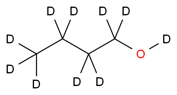 (<sup>2</sup>H<sub>9</sub>)butan-1-(<sup>2</sup>H)ol_分子结构_CAS_34193-38-9