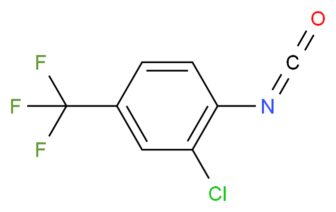 异氰酸 2-氯-4-(三氟甲基)苯酯_分子结构_CAS_51488-22-3)