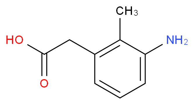 2-(3-amino-2-methylphenyl)acetic acid_分子结构_CAS_23876-07-5