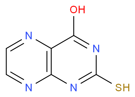 4-HYDROXY-2-MERCAPTOPTERIDINE_分子结构_CAS_52023-48-0)