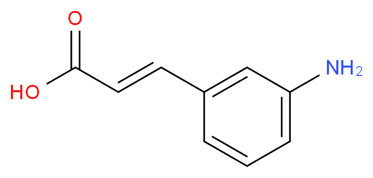 (2E)-3-(3-aminophenyl)prop-2-enoic acid_分子结构_CAS_127791-53-1