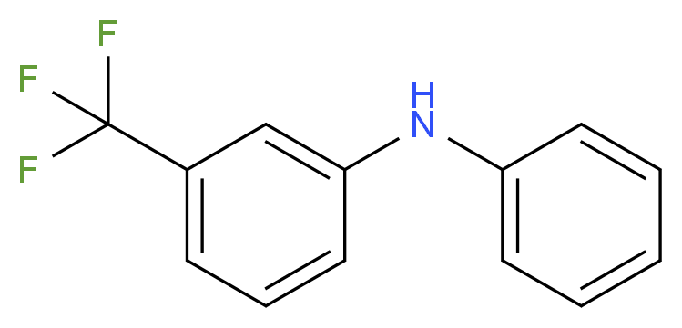 N-phenyl-3-(trifluoromethyl)aniline_分子结构_CAS_101-23-5