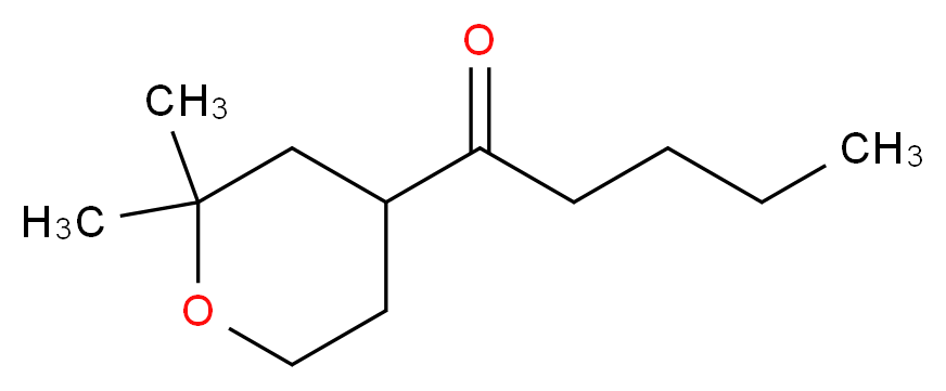 1-(2,2-dimethyltetrahydro-2H-pyran-4-yl)-1-pentanone_分子结构_CAS_88795-87-3)