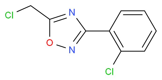 5-(chloromethyl)-3-(2-chlorophenyl)-1,2,4-oxadiazole_分子结构_CAS_50737-32-1)