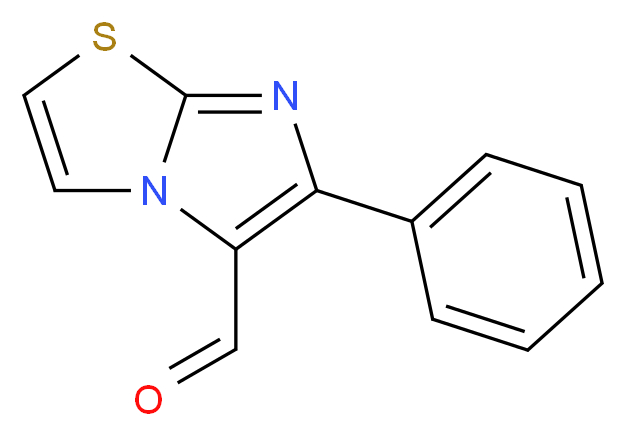 6-Phenyl-imidazo[2,1-b]thiazole-5-carbaldehyde_分子结构_CAS_74630-73-2)