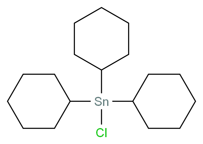 chlorotricyclohexylstannane_分子结构_CAS_3091-32-5