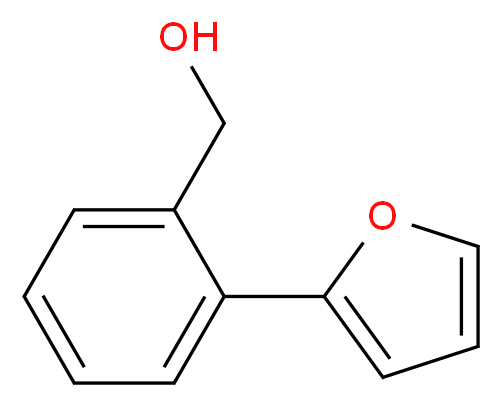 [2-(furan-2-yl)phenyl]methanol_分子结构_CAS_139697-88-4