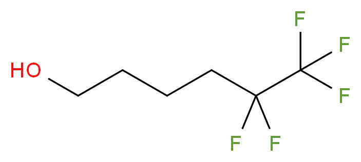 5,5,6,6,6-pentafluorohexan-1-ol_分子结构_CAS_58556-45-9