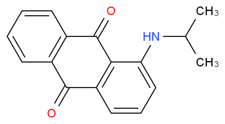 1-[(propan-2-yl)amino]-9,10-dihydroanthracene-9,10-dione_分子结构_CAS_27354-18-3