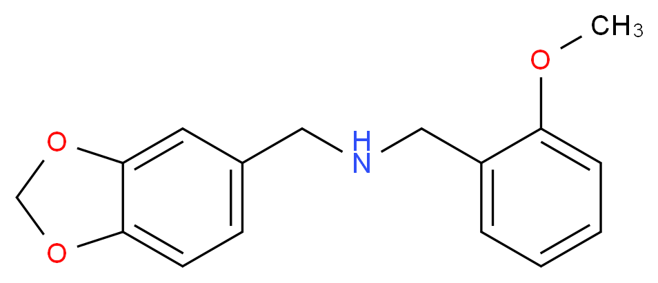 Benzo[1,3]dioxol-5-ylmethyl-(2-methoxy-benzyl)-amine_分子结构_CAS_418774-45-5)