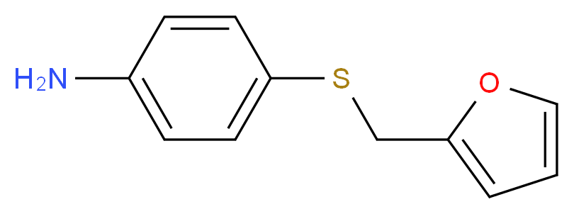 4-[(2-Furylmethyl)thio]aniline_分子结构_CAS_869943-49-7)
