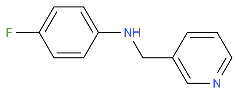 (4-Fluoro-phenyl)-pyridin-3-ylmethyl-amine_分子结构_CAS_)