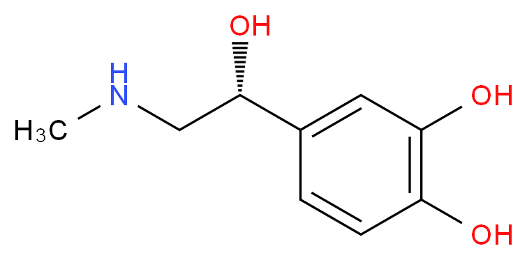 (-)-肾上腺素_分子结构_CAS_51-43-4)