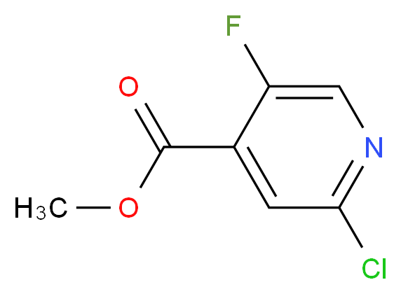 Methyl 2-chloro-5-fluoroisonicotinate_分子结构_CAS_876919-10-7)