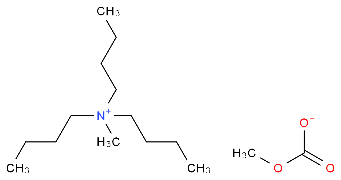 三丁基甲基甲基碳酸铵_分子结构_CAS_274257-37-3)