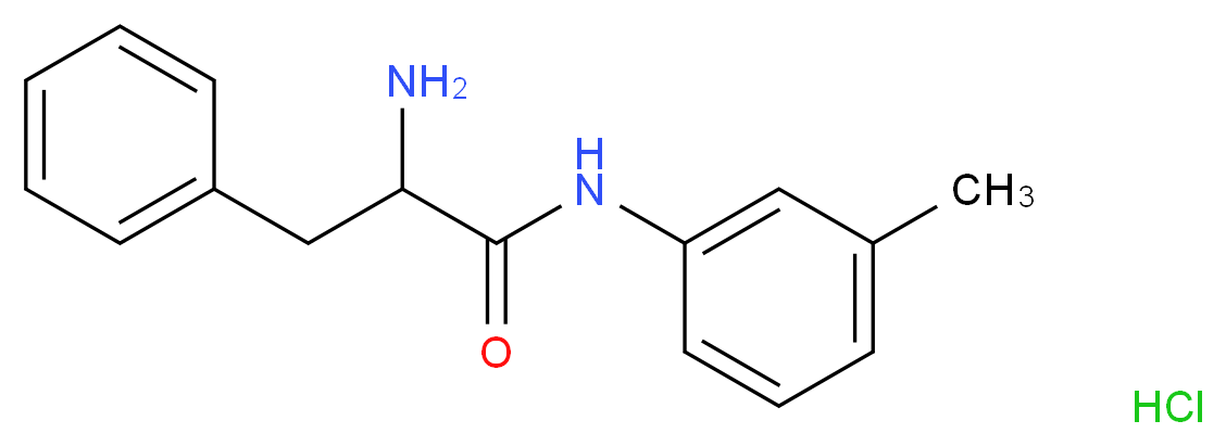 2-Amino-N-(3-methylphenyl)-3-phenylpropanamide hydrochloride_分子结构_CAS_)