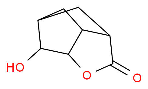 2-hydroxy-4-oxatricyclo[4.2.1.0<sup>3</sup>,<sup>7</sup>]nonan-5-one_分子结构_CAS_92343-46-9