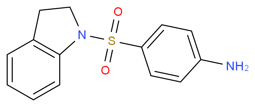 4-(2,3-Dihydro-indole-1-sulfonyl)-phenylamine_分子结构_CAS_314284-67-8)