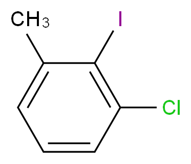 1-chloro-2-iodo-3-methylbenzene_分子结构_CAS_5100-98-1