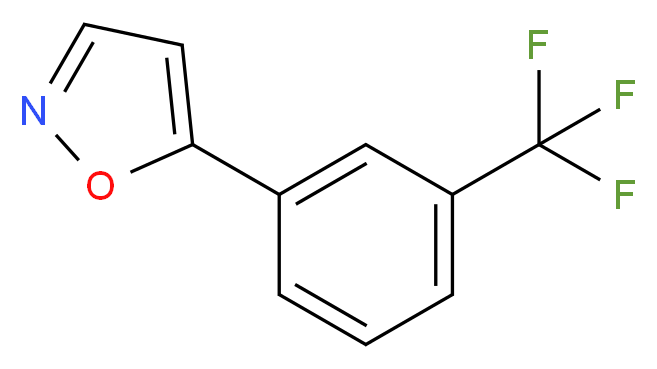 5-[3-(Trifluoromethyl)phenyl]isoxazole_分子结构_CAS_)