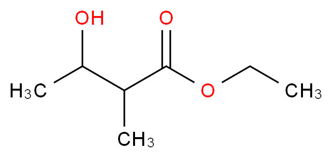 3-Hydroxy-2-methylbutanoic Acid Ethyl Ester(Mixture of Diastereomers)_分子结构_CAS_27372-03-8)