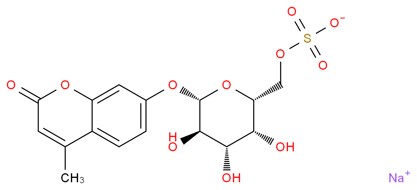 4-Methylumbelliferyl β-D-galactopyranoside-6-sulfate_分子结构_CAS_126938-14-5)