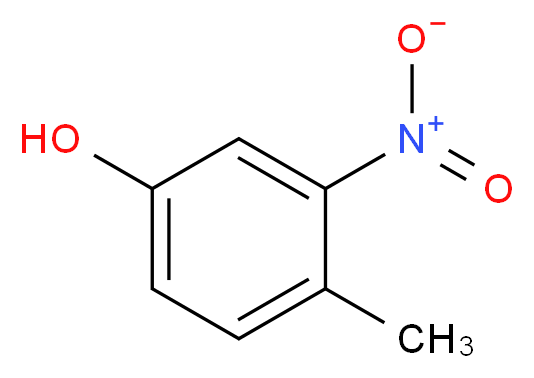 4-Methyl-3-nitrophenol_分子结构_CAS_)