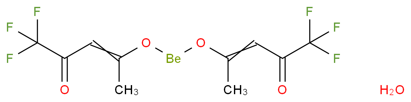 1,1,1-trifluoro-4-({[(5,5,5-trifluoro-4-oxopent-2-en-2-yl)oxy]beryllio}oxy)pent-3-en-2-one hydrate_分子结构_CAS_13939-10-1