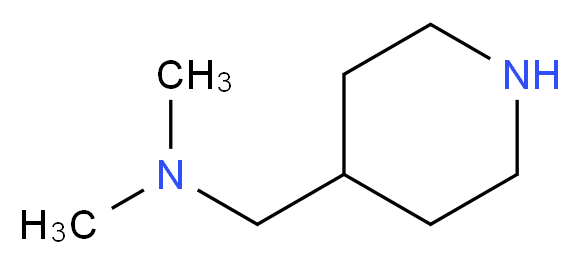 4-(Dimethylaminomethyl)piperidine_分子结构_CAS_138022-00-1)