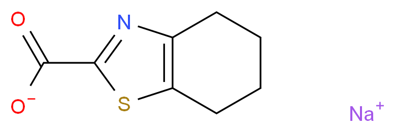 sodium 4,5,6,7-tetrahydro-1,3-benzothiazole-2-carboxylate_分子结构_CAS_1024058-35-2