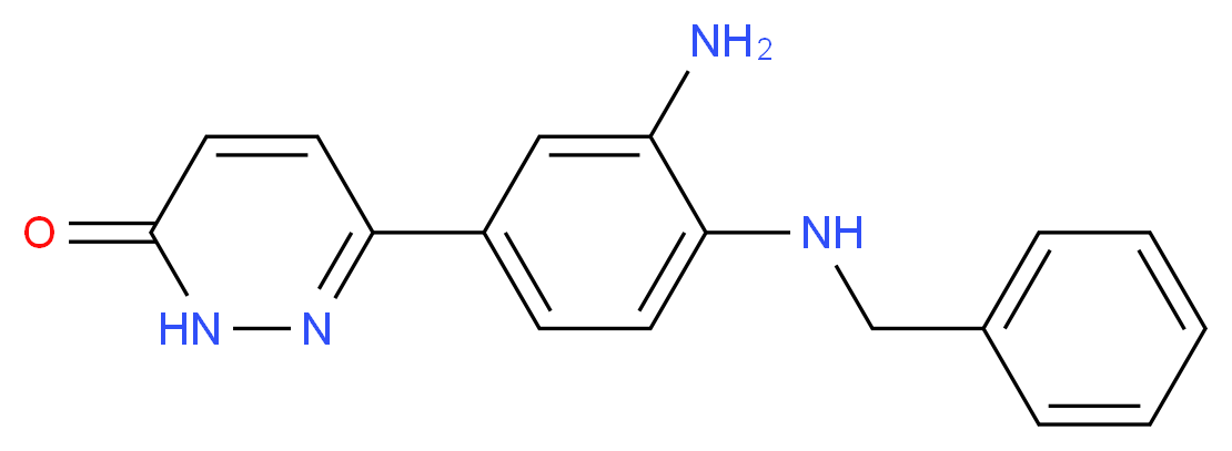 6-[3-Amino-4-(benzylamino)phenyl]pyridazin-3(2H)-one_分子结构_CAS_)