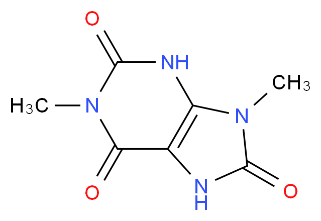 1,9-dimethyl-2,3,6,7,8,9-hexahydro-1H-purine-2,6,8-trione_分子结构_CAS_55441-62-8