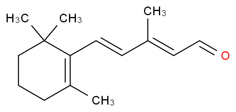 (2E,4E)-3-methyl-5-(2,6,6-trimethylcyclohex-1-en-1-yl)penta-2,4-dienal_分子结构_CAS_3917-41-7